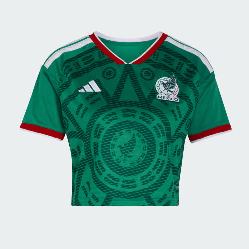 KE9975 ADIDAS MEXICO 26 STADIUM HOME CROPPED JERSEY